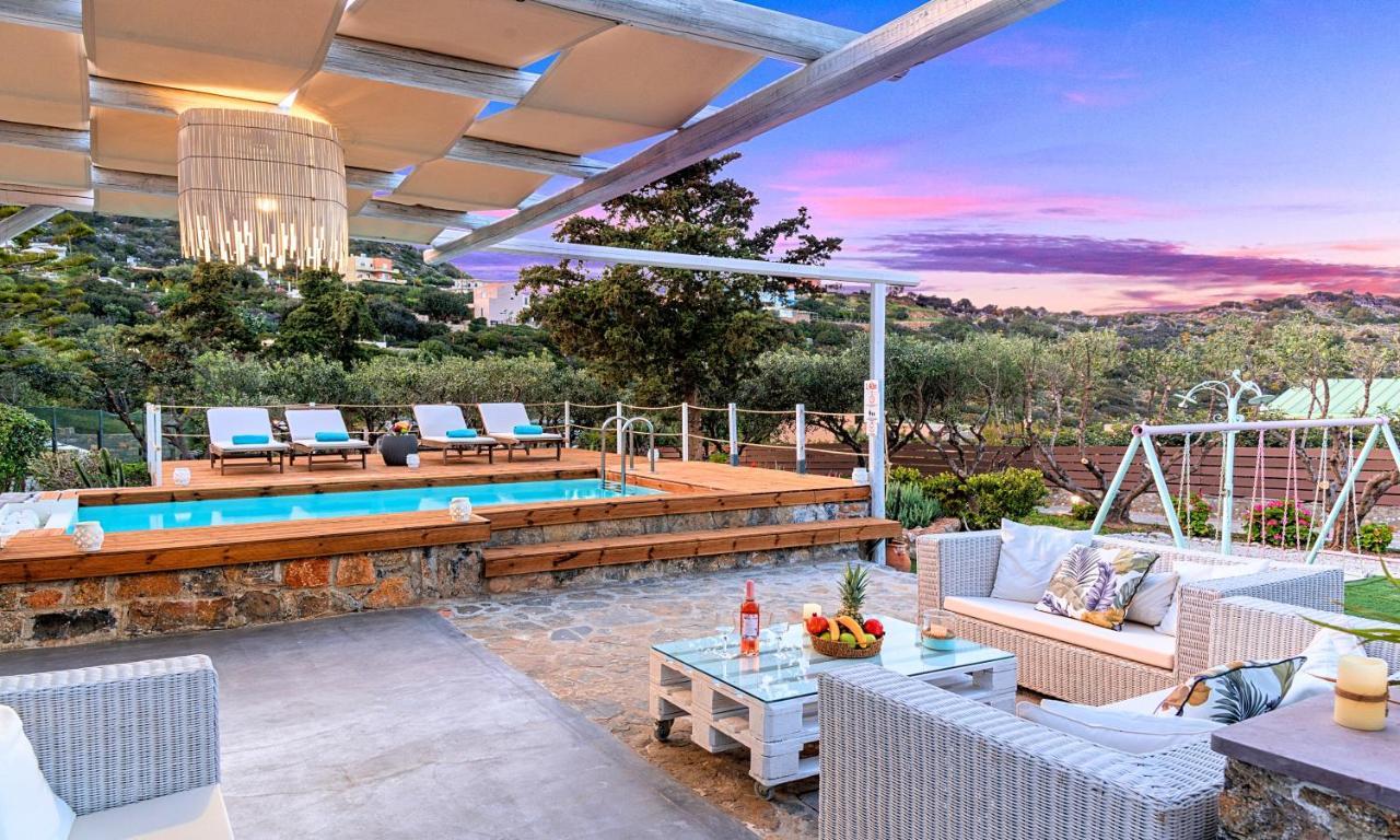 Cretan Lodge Heated Pool Ágios Nikólaos Eksteriør bilde