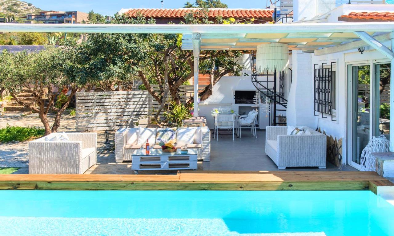 Cretan Lodge Heated Pool Ágios Nikólaos Eksteriør bilde