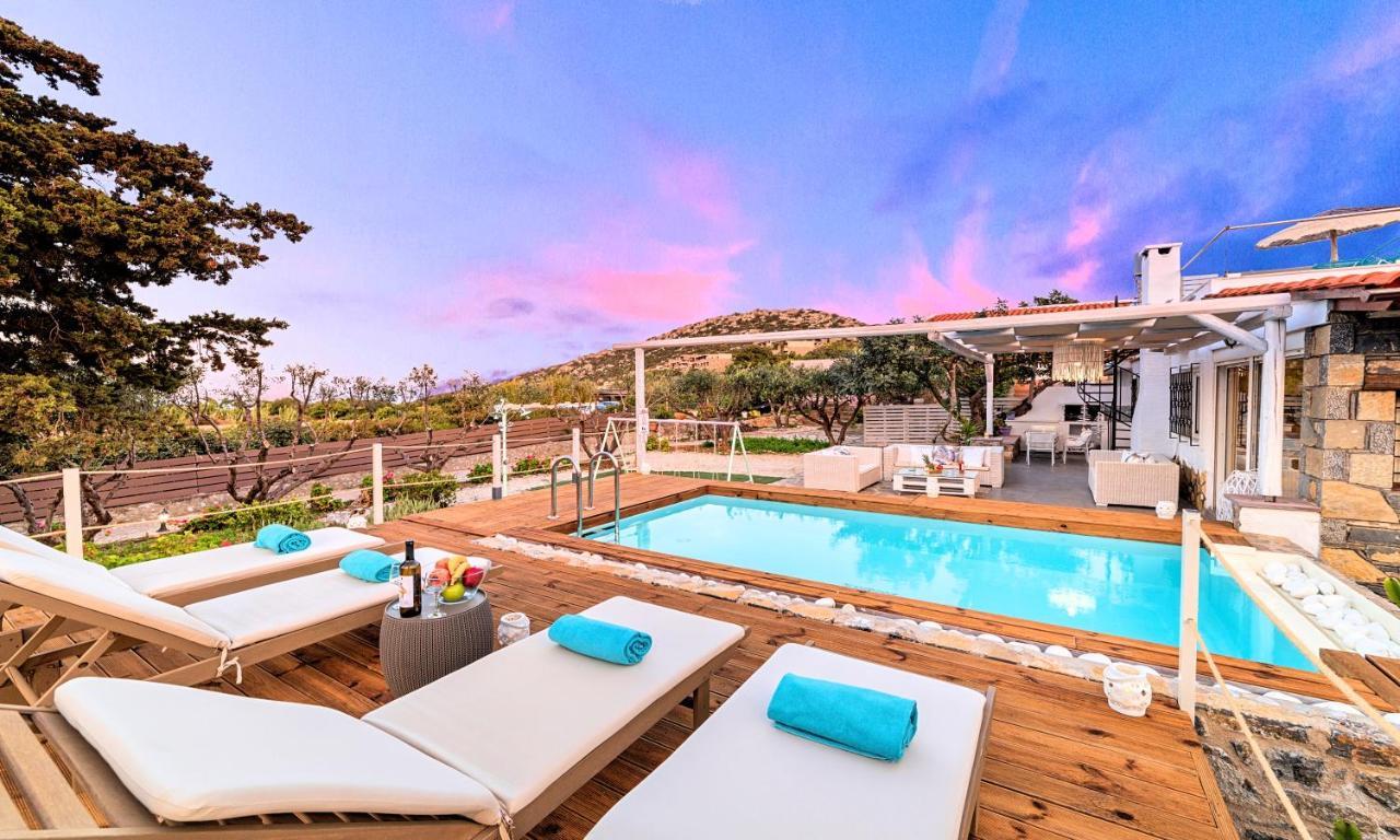 Cretan Lodge Heated Pool Ágios Nikólaos Eksteriør bilde