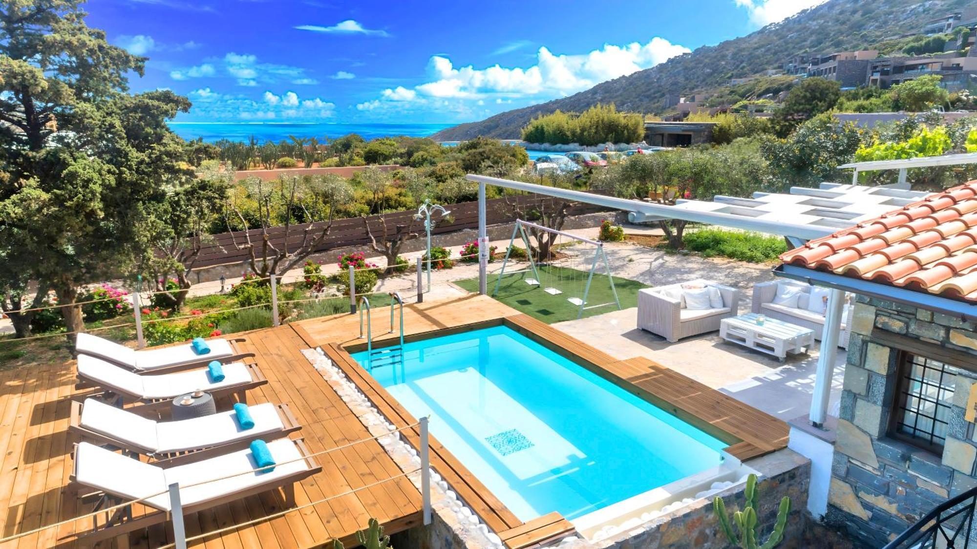 Cretan Lodge Heated Pool Ágios Nikólaos Eksteriør bilde