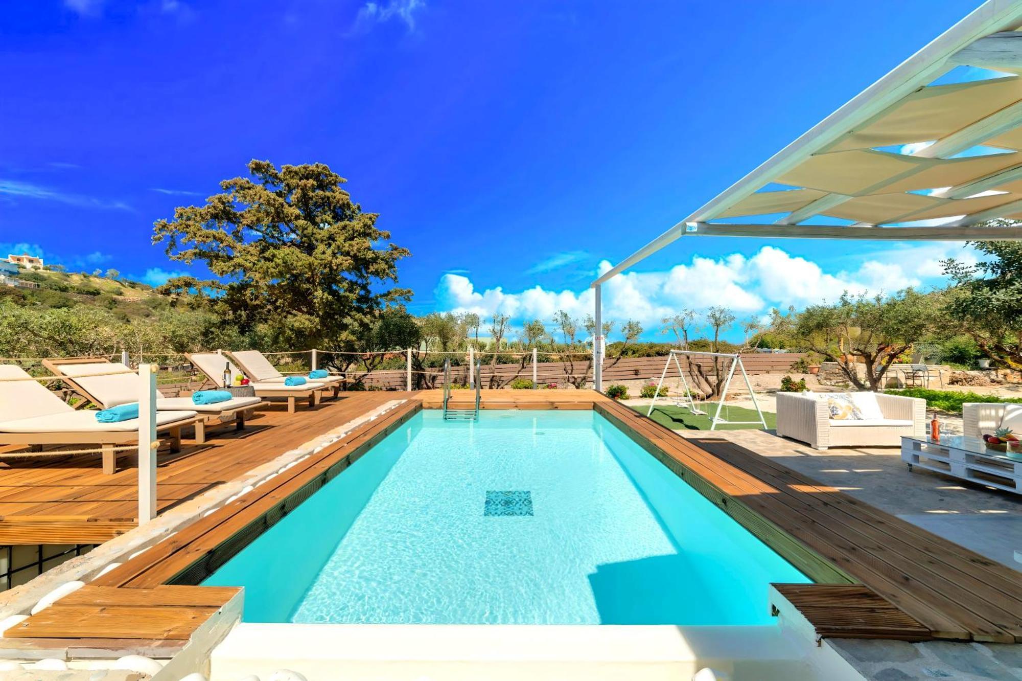 Cretan Lodge Heated Pool Ágios Nikólaos Eksteriør bilde