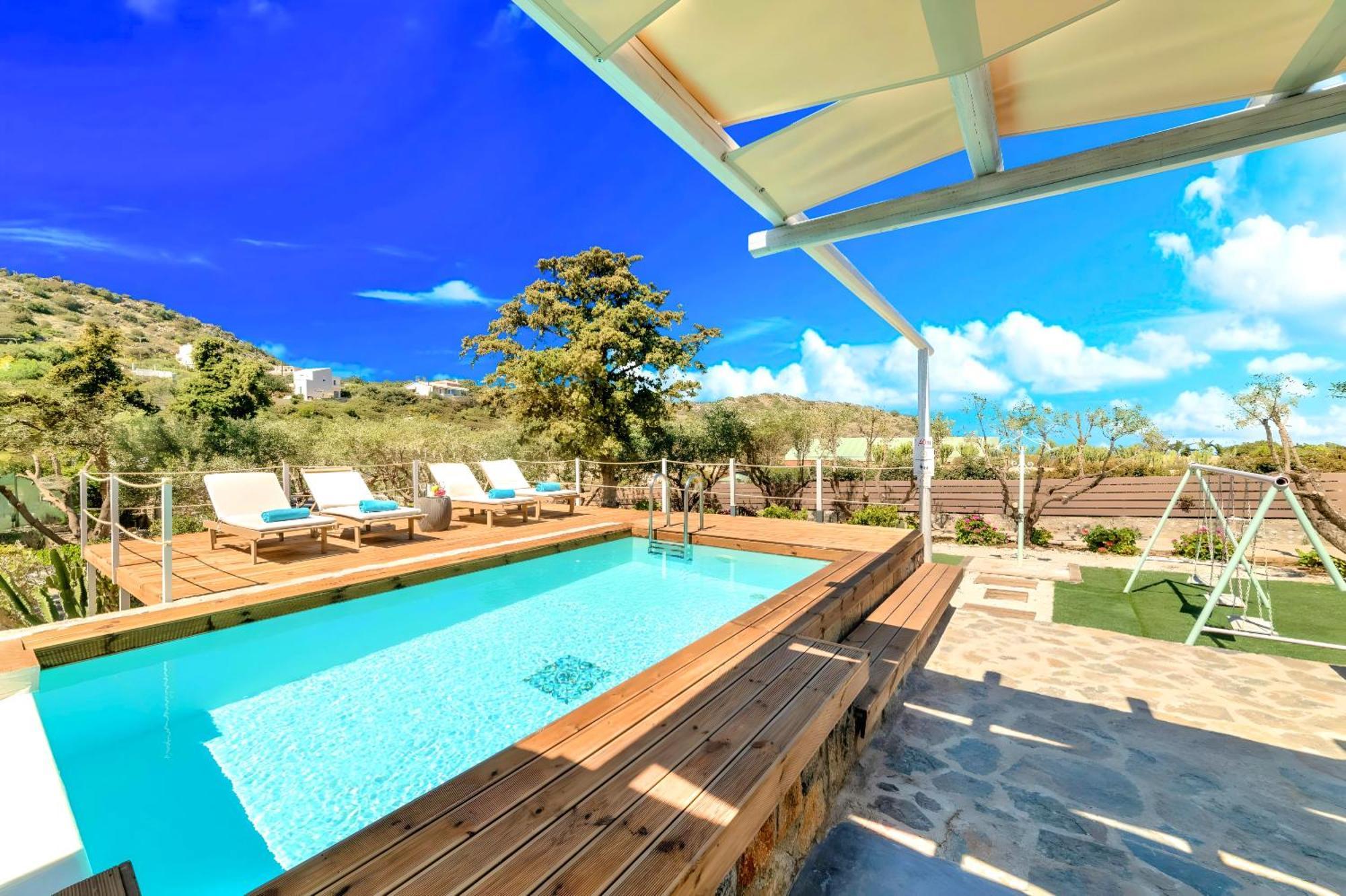 Cretan Lodge Heated Pool Ágios Nikólaos Eksteriør bilde