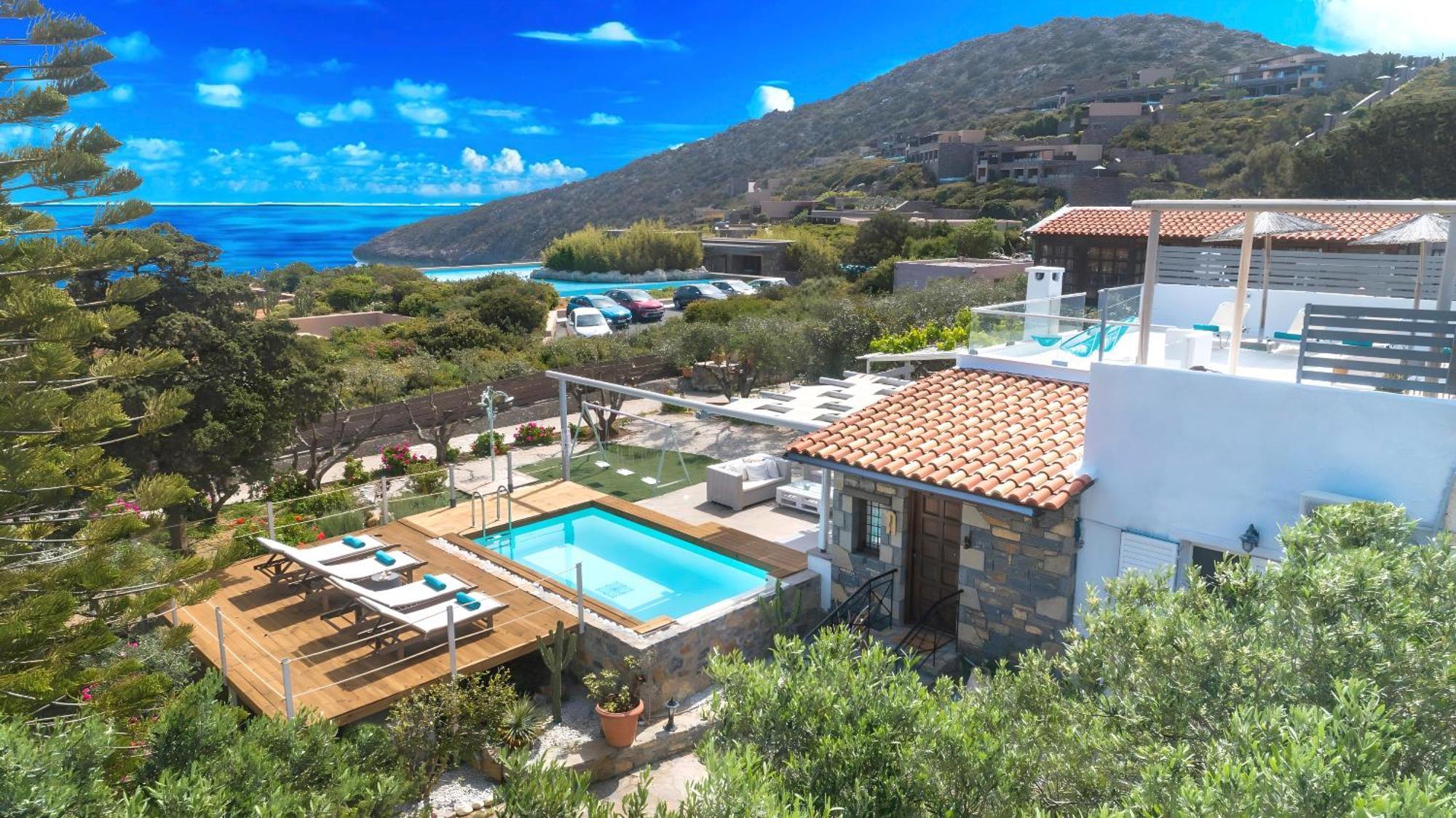 Cretan Lodge Heated Pool Ágios Nikólaos Eksteriør bilde